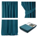 Zasłona BLACKOUT kolor niebieski    140x270 ameliahome - CURT/AH/BLACKOUT/PLEAT/BLUE/140X270/1PC