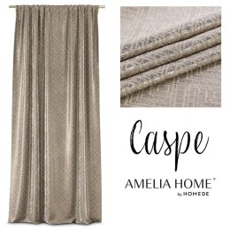 Zasłona CASPE kolor beżowy      140x250 AmeliaHome - CURT/AH/BLACKOUT/CASPE/PLEAT/C