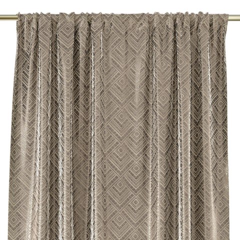 Zasłona CASPE kolor beżowy      140x250 AmeliaHome - CURT/AH/BLACKOUT/CASPE/PLEAT/C