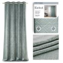 Zasłona CASPE kolor miętowy   przelotki srebrne   140x250 AmeliaHome - CURT/AH/BLACKOUT/