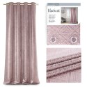 Zasłona CASPE kolor różowy   przelotki srebrne   140x250 AmeliaHome - CURT/AH/BLACKOUT/C