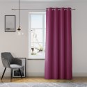 Zasłona OXFORD kolor fioletowy  przelotki srebrne oxford 140x250 AmeliaHome - CURT/AH/OXFORD/EYELETS/PLUM/140X250