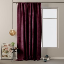 Zasłona VELVET kolor bordowy   velvet 140x270 ameliahome - CURT/AH/VELVET/PLEAT/BURGUNDY/140X270/1PC