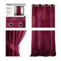 Zasłona VELVET kolor czerwony  przelotki srebrne velvet 140x270 ameliahome - CURT/AH/VELVET/EYELETS/WINE/140X270/1