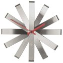 Zegar RIBBON kolor szary umbra - CLOCK/RIBBON/WALL/STEEL