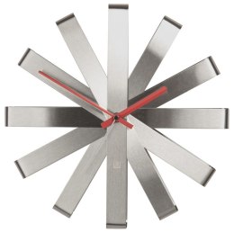 Zegar RIBBON kolor szary umbra - CLOCK/RIBBON/WALL/STEEL