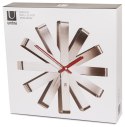 Zegar RIBBON kolor szary umbra - CLOCK/RIBBON/WALL/STEEL