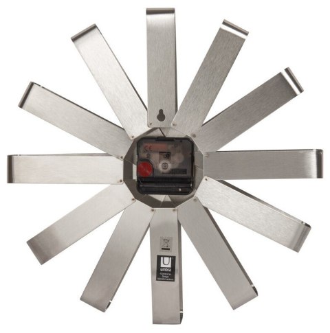 Zegar RIBBON kolor szary umbra - CLOCK/RIBBON/WALL/STEEL