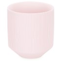 Świecznik PASO  pudrowy róż styl nowoczesny do wewnątrz ameliahome - CANDLEHOLDER/AH/PASO/POWDERPINK/9X9,8