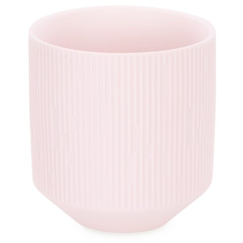 Świecznik PASO  pudrowy róż styl nowoczesny do wewnątrz ameliahome - CANDLEHOLDER/AH/PASO/POWDERPINK/9X9,8