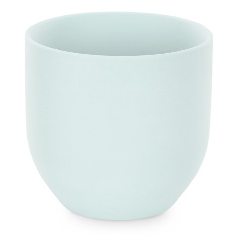 Świecznik SHIRE  błękitny styl nowoczesny do wewnątrz ameliahome - CANDLEHOLDER/AH/SHIRE/BABYBLUE/10X9,8