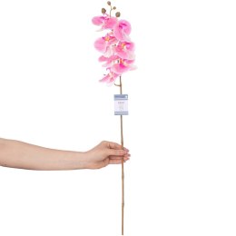 Sztuczny kwiat FALENI  różowy styl nowoczesny ameliahome - ARTFLOWER/AH/FALENI/ROSE/1PC