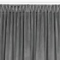 Zasłona VILA  grafitowy   smok transparentna 10 cm velvet 135x300 homede - CURT/HOM/VILA/VELVET/PLEAT/D/