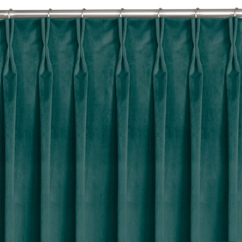 Zasłona VILA  morski  flex 7,5 cm z podwójną zakładką velvet 135x300 homede - CURT/HOM/VILA/VELVET/FLEX/75/MA