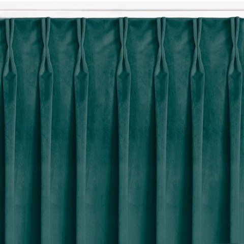 Zasłona VILA  morski  flex 9,5 cm z podwójną zakładką velvet 135x225 homede - CURT/HOM/VILA/VELVET/FLEX/95/MA