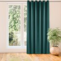 Zasłona VILA morski srebrne przelotki metalowe srebrne velvet 135x245 homede - CURT/HOM/VILA/VELVET/EYELETS