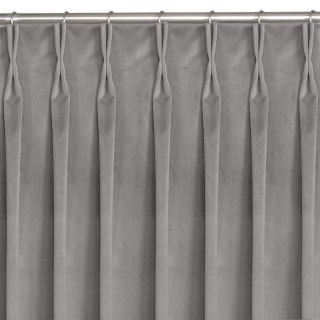 Zasłona VILA  szary  flex 7,5 cm z podwójną zakładką velvet 135x225 homede - CURT/HOM/VILA/VELVET/FLEX/75/GRE