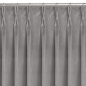 Zasłona VILA  szary  flex 7,5 cm z podwójną zakładką velvet 135x245 homede - CURT/HOM/VILA/VELVET/FLEX/75/GRE