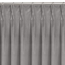 Zasłona VILA  szary  flex 7,5 cm z podwójną zakładką velvet 135x300 homede - CURT/HOM/VILA/VELVET/FLEX/75/GRE