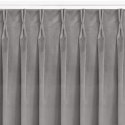 Zasłona VILA  szary  flex 7,5 cm z podwójną zakładką velvet 135x300 homede - CURT/HOM/VILA/VELVET/FLEX/75/GRE