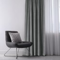 Zasłona VILA  grafitowy   smok transparentna 5 cm z grzywką 3 cm velvet 135x300 homede - CURT/HOM/VILA/V