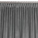 Zasłona VILA  grafitowy   smok transparentna 7,5 cm velvet 135x245 homede - CURT/HOM/VILA/VELVET/PLEAT/D