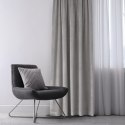 Zasłona VILA  szary   smok transparentna 5 cm velvet 135x245 homede - CURT/HOM/VILA/VELVET/PLEAT/D/50/GR