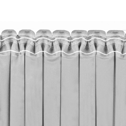 Zasłona VILA  szary   smok transparentna 5 cm velvet 135x245 homede - CURT/HOM/VILA/VELVET/PLEAT/D/50/GR