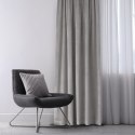 Zasłona VILA  szary   wave transparentna 7 cm velvet 135x300 homede - CURT/HOM/VILA/VELVET/PLEAT/W/70/GR