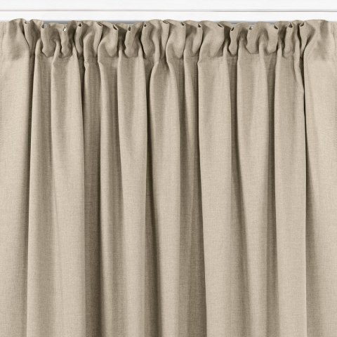 Zasłona CARMENA  beżowy   smok transparentna 10 cm plecionka 150x300 homede - CURT/HOM/CARMENA/BRAID/PLE