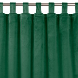 Zasłona VILA  butelkowa zieleń  szelki 10 cm velvet 135x270 homede - CURT/HOM/VILA/VELVET/TAB/BGREEN/135x270