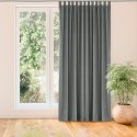 Zasłona VILA  grafitowy  szelki 10 cm velvet 135x225 homede - CURT/HOM/VILA/VELVET/TAB/CHARCOAL/135x225