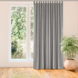 Zasłona VILA  szary  szelki 10 cm velvet 135x270 homede - CURT/HOM/VILA/VELVET/TAB/GREY/135x270