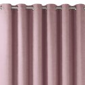 Zasłona MILANA kolor różowy  srebrne przelotki metalowe srebrne szenila 140x225 homede - CURT/HOM/MILANA/CHENILLE/