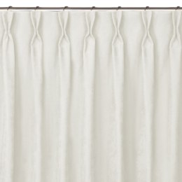 Zasłona MILANA kolor kremowy  flex 7,5 cm z podwójną zakładką szenila 140x300 homede - CURT/HOM/MILANA/CHENILLE/FL