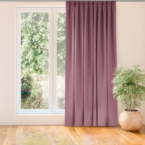Zasłona MILANA  liliowy  flex 7,5 cm z podwójną zakładką szenila 280x270 homede - CURT/HOM/MILANA/CHENILLE/FL
