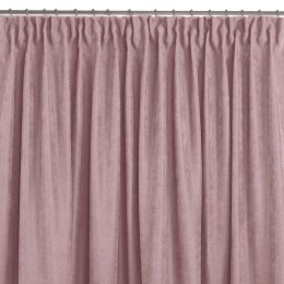 Zasłona MILANA  różowy   smok transparentna 10 cm szenila 140x300 homede - CURT/HOM/MILANA/CHENILLE/PLEA