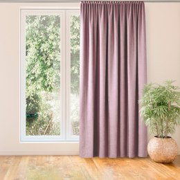 Zasłona MILANA  różowy   smok transparentna 10 cm szenila 140x300 homede - CURT/HOM/MILANA/CHENILLE/PLEA