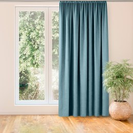 Zasłona MILANA  błękitny   smok transparentna 5 cm szenila 140x300 homede - CURT/HOM/MILANA/CHENILLE/PLE