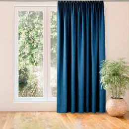 Zasłona MILANA  indygo   smok transparentna 5 cm szenila 140x300 homede - CURT/HOM/MILANA/CHENILLE/PLEAT