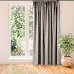 Zasłona MILANA kolor cappuccino   smok transparentna 7,5 cm szenila 140x300 homede - CURT/HOM/MILANA/CHENILLE