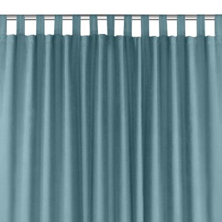 Zasłona MILANA  błękitny  szelki 10 cm szenila 280x300 homede - CURT/HOM/MILANA/CHENILLE/TAB/AZURE/280x300