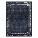 Dywan krótkowłosy ARLEN FRAME  czarny styl glamour 80x150 hakano - RUG/LU/ARLEN/FRAME/BLACK+WHITE/80x150
