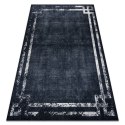 Dywan krótkowłosy ARLEN FRAME  czarny styl glamour 80x150 hakano - RUG/LU/ARLEN/FRAME/BLACK+WHITE/80x150