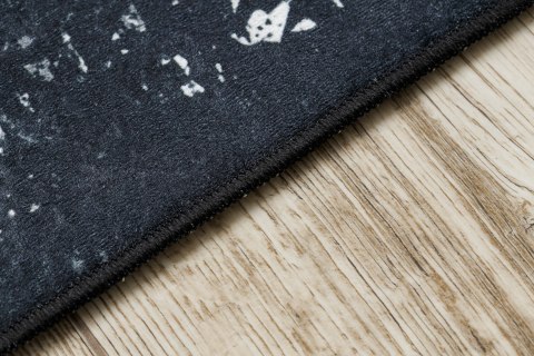 Dywan krótkowłosy ARLEN FRAME  czarny styl glamour 80x150 hakano - RUG/LU/ARLEN/FRAME/BLACK+WHITE/80x150