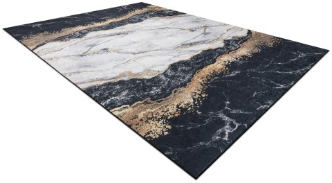 Dywan krótkowłosy ARLEN MARBLE1  czarny motyw glamour styl glamour 120x170 hakano - RUG/LU/ARLEN/MARBLE1/BLACK/120x170