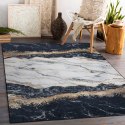 Dywan krótkowłosy ARLEN MARBLE1  czarny motyw glamour styl glamour 120x170 hakano - RUG/LU/ARLEN/MARBLE1/BLACK/120x170