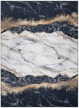 Dywan krótkowłosy ARLEN MARBLE1  czarny motyw glamour styl glamour 160x220 hakano - RUG/LU/ARLEN/MARBLE1/BLACK/160x220