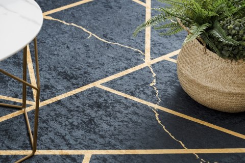 Dywan krótkowłosy ARLEN MARBLE2  czarny motyw glamour styl glamour 120x170 hakano - RUG/LU/ARLEN/MARBLE2/BLACK/120x170