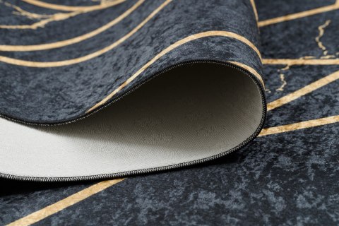 Dywan krótkowłosy ARLEN MARBLE2  czarny motyw glamour styl glamour 120x170 hakano - RUG/LU/ARLEN/MARBLE2/BLACK/120x170
